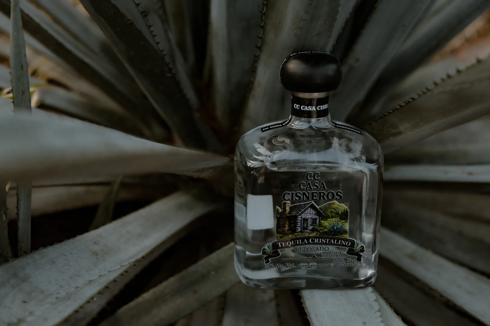 Botella Tequila Cristalino de Casa Cisneros