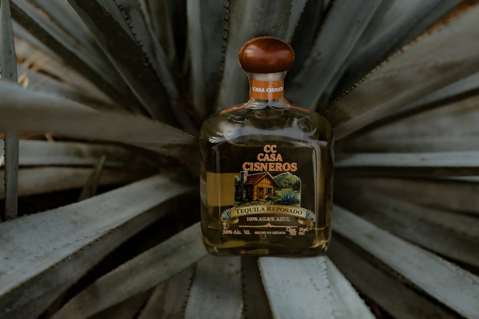 Botella Tequila Reposado de Casa Cisneros